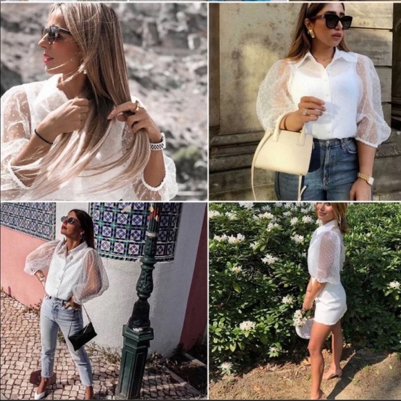 NWT Bloggers Favorite Zara Blouse - Picture 10 of 11